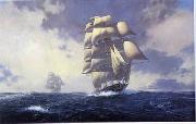 unknow artist Seascape, boats, ships and warships.97 Spain oil painting artist